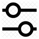 Two Slider Horizontal Icon