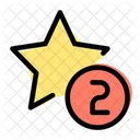 Two Star One Star Star Icon