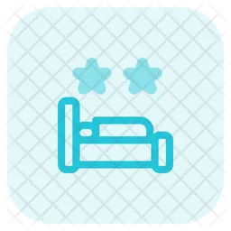 Two Star Bed  Icon
