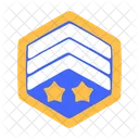 Two star rank badge  Icon