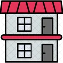 Two Storey House Double Storey Icon