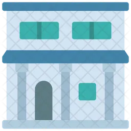 Two Story Building Icon - Download in Flat Style