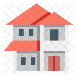 Two story house  Icon