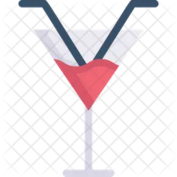 Two Straw Cocktail  Icon