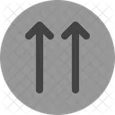 Two Up Arrow Navigation Icon