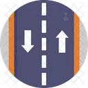 Two Way Road Ways Icon