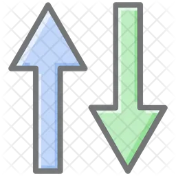 Two Way Arrow Flag Icon