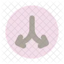 Cross Direction Sign Icon