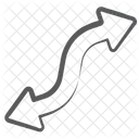 Two Way Arrow Arrowhead Direction Arrow Icon