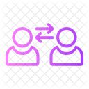 Two Way Communication Face To Face People Icon