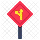 Two way intersection  Icon