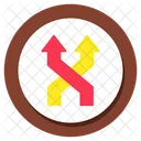 Two way intersection  Icon