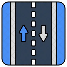 Two Way Road  Icon