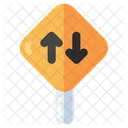 Two Way Roadboard Placard Roadboard Icon