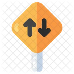 Two Way Road Board  Icon
