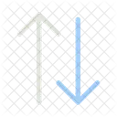 Two way traffic arrows  Icon