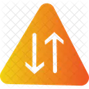 Two Way Traffic Sign Twowaytraffic Opposinglanes Icon
