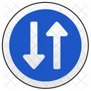Ways Drive Oncoming Icon