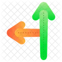 Two Ways Arrows Route Icon