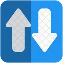 Two Ways Sign  Icon