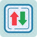 Two Ways Siign Sign Direction Icon