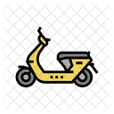Gas Moped Color Icon