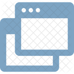 Two Windows Icon - Download in Flat Style