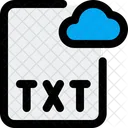 Txt Cloud Datei Cloud Datei Datei Icon