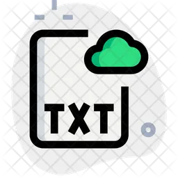 Txt Cloud-Datei  Symbol