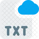 Txt Cloud File  Icon