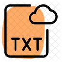 Txt Cloud File  Icon
