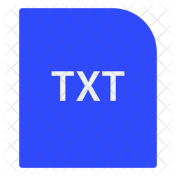 Txt File Icon - Download in Flat Style
