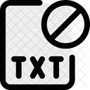 Txt File Banned Txt Banned File Banned Icon