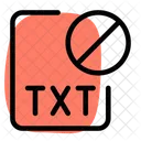 Txt File Banned Txt Banned File Banned Icon