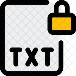 Txt File Lock  Icon