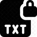 Txt File Lock Txt Lock File Lock Icon