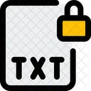 Txt File Lock Txt Lock File Lock Icon