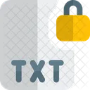 Txt File Lock Txt Lock File Lock Icon