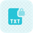 Txt File Lock Txt Lock File Lock Icon