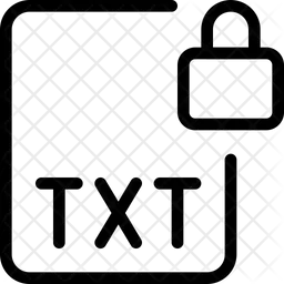 Txt File Lock  Icon