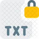 Txt File Lock Txt Lock File Lock Icon