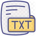 Txt Plain Text Color Outline Style Icon Icon