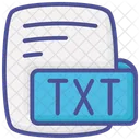 Txt Text Document Color Outline Style Icon Icon