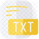 Txt Text Document Flat Style Icon Icon