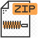 Typ Zip Datei Symbol