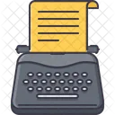 Typewriter Writer Test Icon