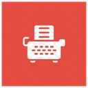 Typewrite Keyboard Text Icon