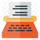 Typewriter Writing Copy Icon