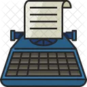 Typewriter Typing Keyboard Icon