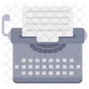 Typewriter Write File Icon